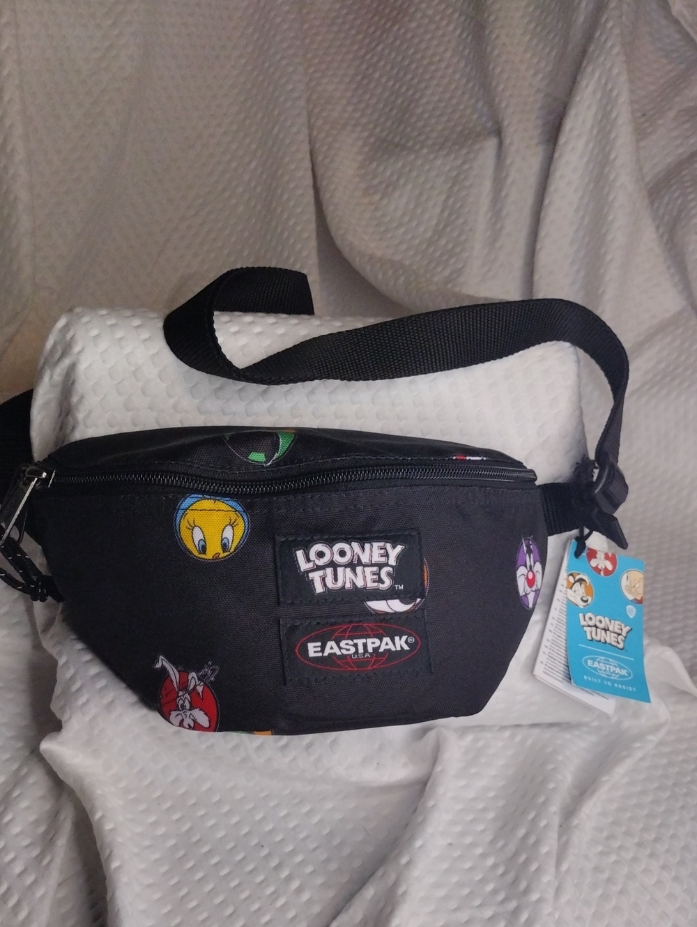 Eastpak Springer Black Looney Tunes Patch Belt Bag